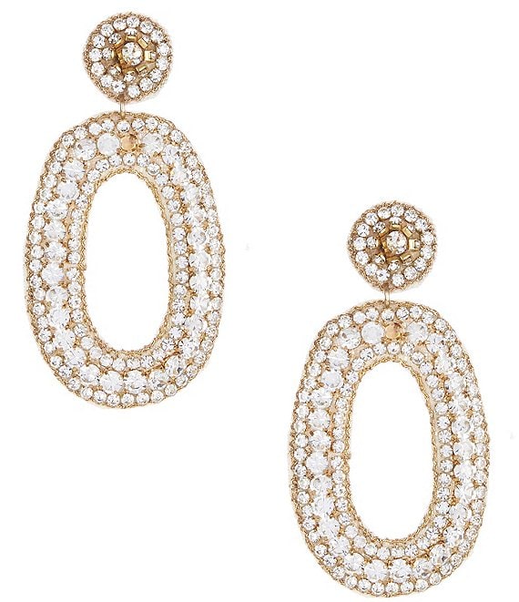 Borrowed & Blue by Southern Living Stone Oval Statement Drop Earrings ...