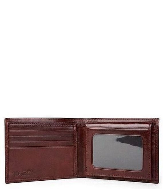 Color:Brown - Image 1 - Credit Card Wallet with ID Passcase Wallet