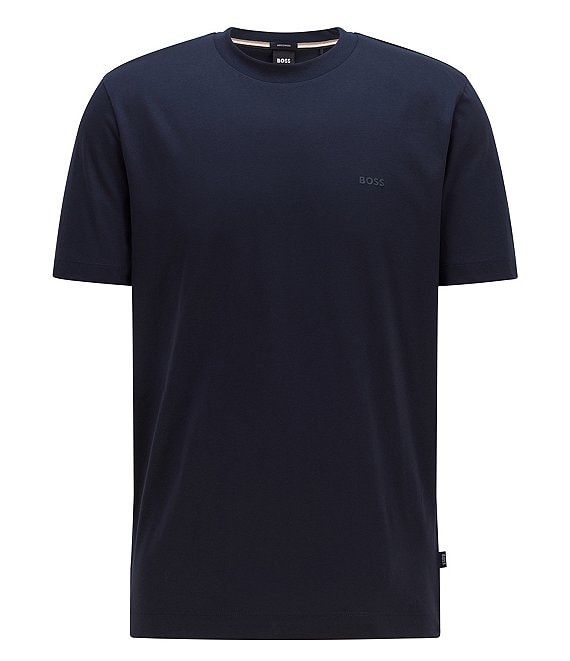 Color:Dark Blue - Image 1 - BOSS Big & Tall Thompson Short-Sleeve T-Shirt