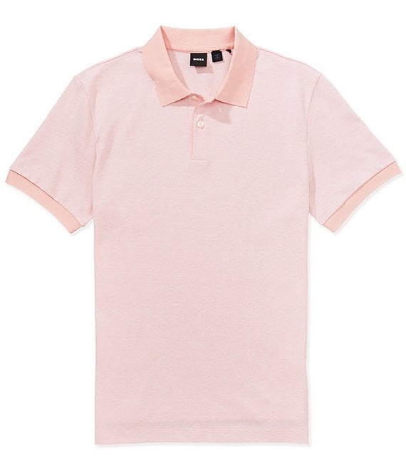 BOSS Bubble-Structure Short Sleeve Polo Shirt