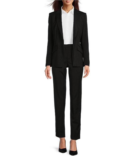 BOSS by Hugo Boss Jabinalah Virgin Wool Notch Lapel Collar Long Sleeve One-Button Blazer & Slim Leg Ankle Pants