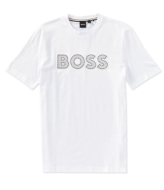 BOSS C-Thompson Cotton Logo Short Sleeve T-Shirt | Dillard's