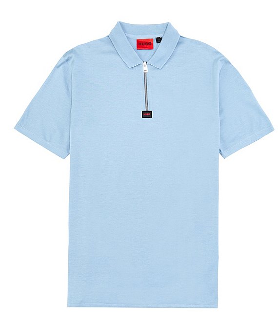 BOSS Deresom223 Short Sleeve Quarter Zip Polo Shirt | Dillard's