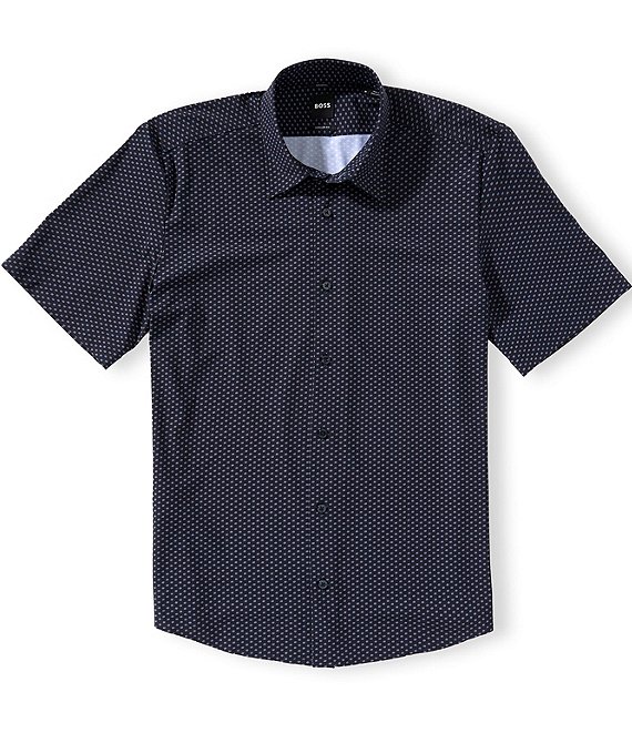 BOSS Liam Stretch Short Sleeve Woven Shirt
