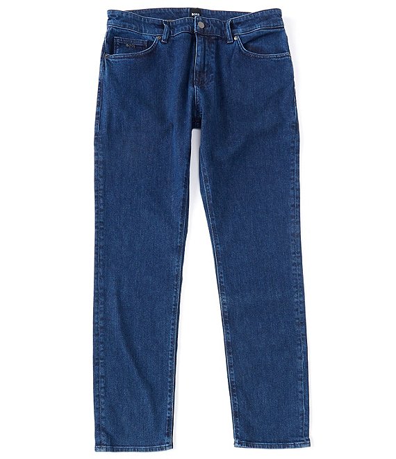 Color:Bright Blue - Image 1 - BOSS Maine3 Bright Blue Stretch Denim Jeans