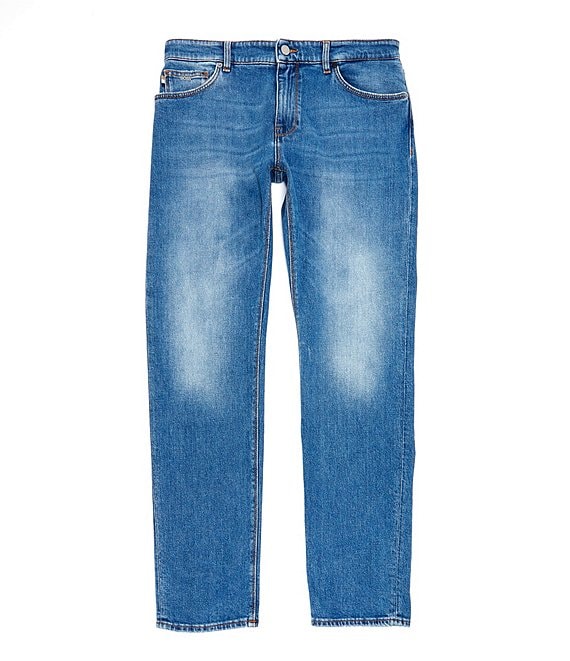 HUGO | REPLAY regular-fit jeans in light-blue stretch denim