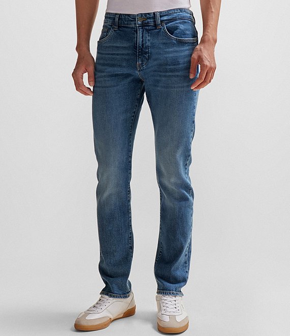 BOSS Slim Fit Delaware Solid Stretch Denim Jeans | Dillard's