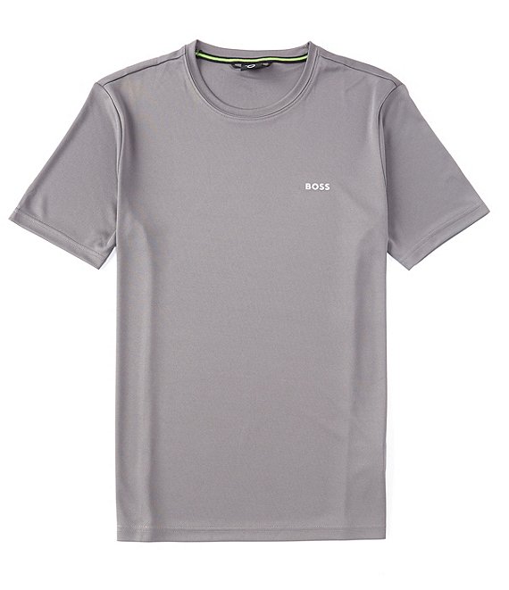 Color:Grey - Image 1 - BOSS Teetech Performance Short-Sleeve T-Shirt