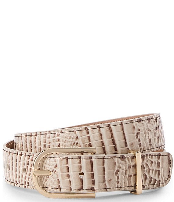 BRAHMIN 1.25#double; Wide Small Belt