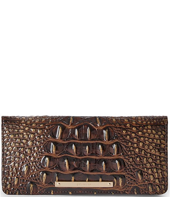 BRAHMIN Ady Melbourne Collection Chocolate Bifold Wallet