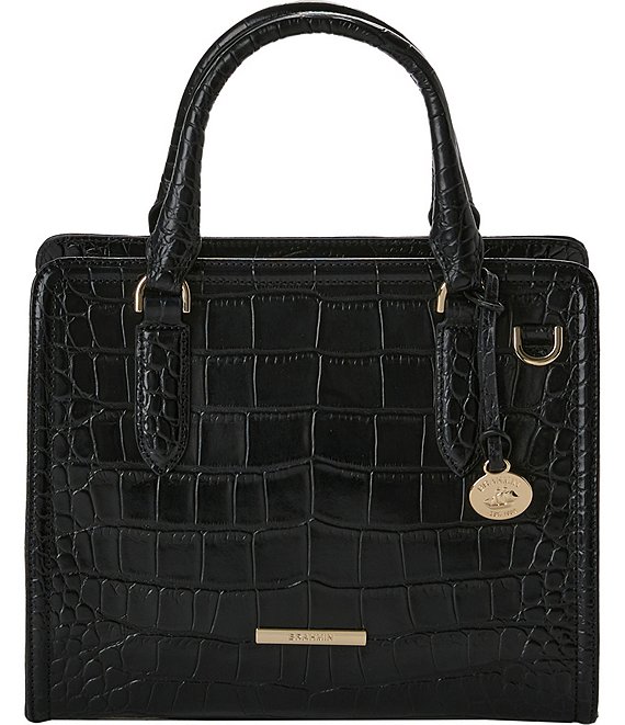 Brahmin-Black online & Gold Satchel