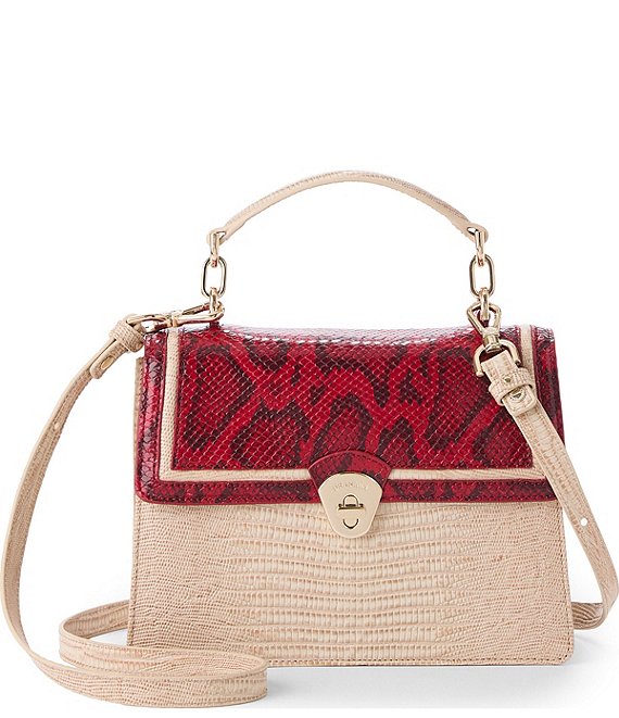 BRAHMIN Braga Collection Salsa Small Hallie Satchel Bag