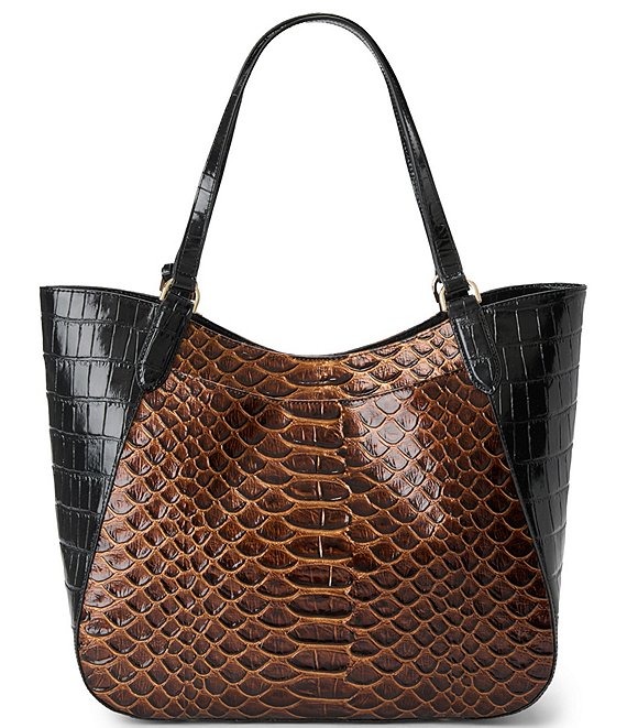 BRAHMIN Brunswick Collection Aliza Multi Croc Tote Bag | Dillard's