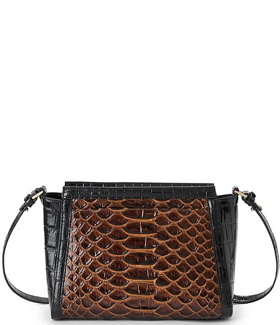 BRAHMIN Brunswick Collection Hillary Multi Croc Crossbody Bag