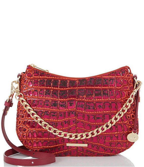 BRAHMIN Harkness Collection Mod Shayna Pomegranate Crossbody Shoulder ...