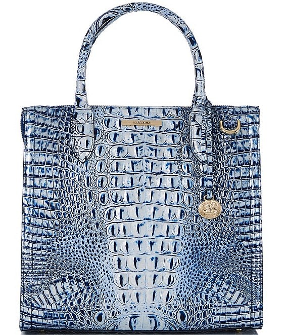 BRAHMIN Melbourne Collection Coastal Blue Caroline Satchel Bag | Dillard's