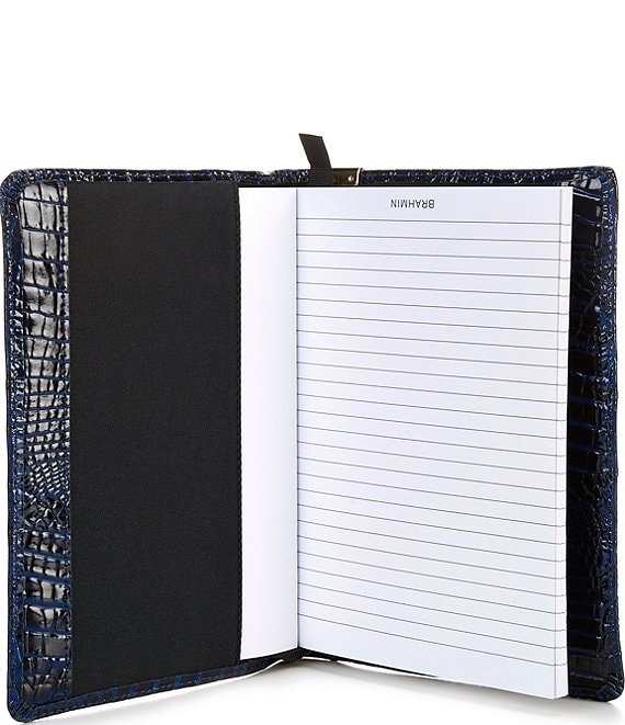 BRAHMIN Melbourne Collection Crocodile Embossed Leather Journal
