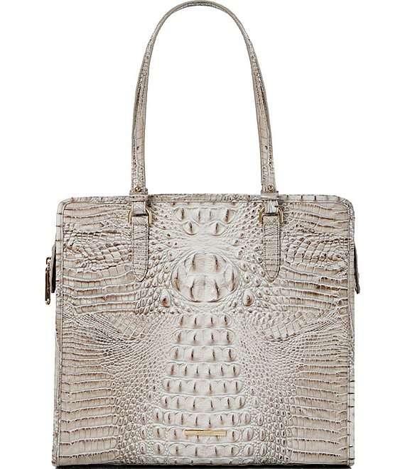 BRAHMIN Melbourne Collection Fairest Grey Tia Tote Bag | Dillard's