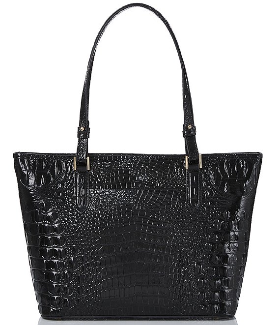 BRAHMIN Melbourne Collection Leather Crocodile-Embossed Medium