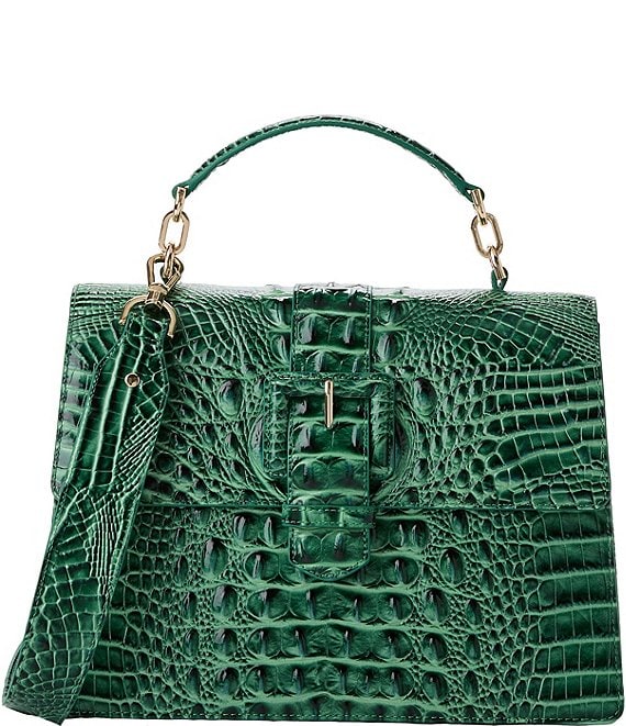 BRAHMIN Melbourne Collection Parakeet Hallie Satchel Bag | Dillard's