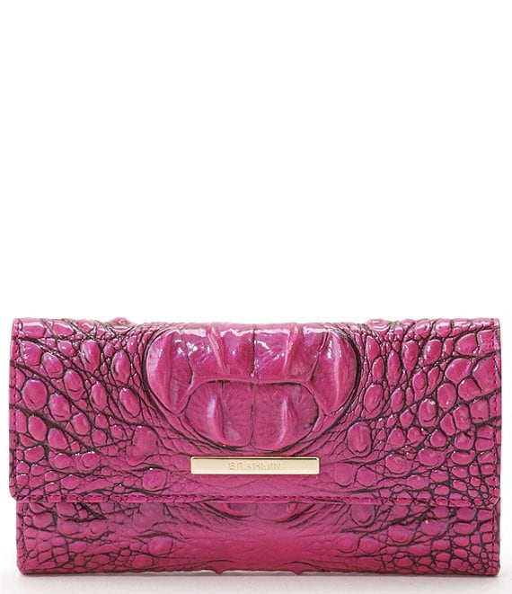BRAHMIN Melbourne Collection Pink Flare Cordelia Wallet