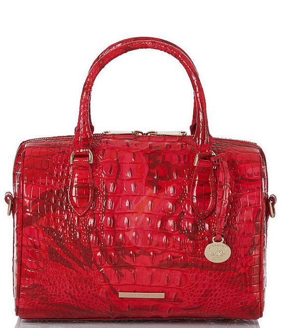 BRAHMIN Melbourne Collection Stacy Red Flare Satchel Bag Dillard s