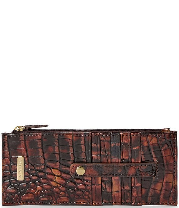 BRAHMIN Melbourne Collection Tortoise Shell Credit Card Wallet