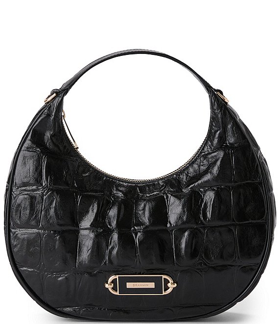 BRAHMIN Castle View Collection Mindy Crescent Clutch