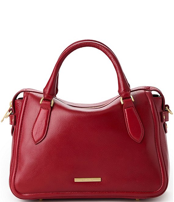 BRAHMIN Mystic Collection Radiant Red Micaela Mid Satchel Bag | Dillard's