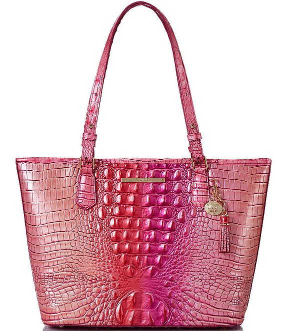Color:Cupid - Image 1 - Ombre Melbourne Collection Medium Asher Cupid Leather Tote Bag