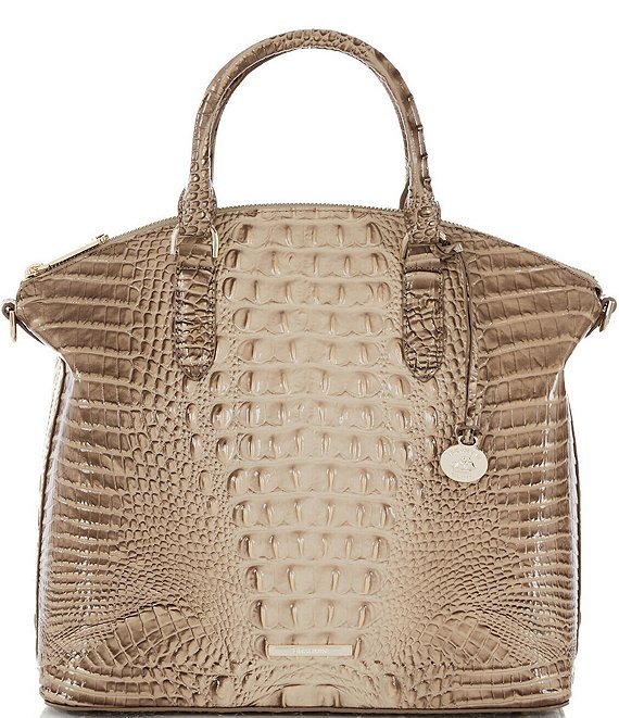 BRAHMIN Ombre Melbourne Collection Sesame Large Duxbury Satchel Bag