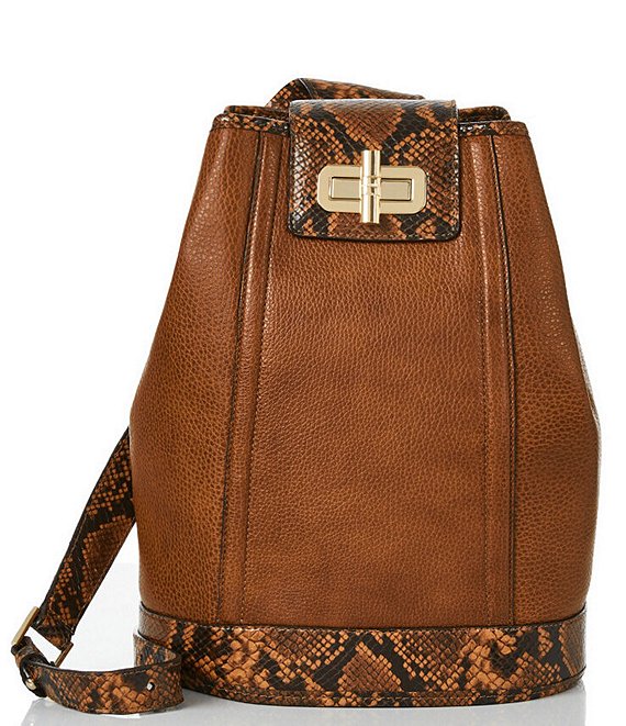 BRAHMIN Saguaro Collection Heather Leather Shoulder Bag