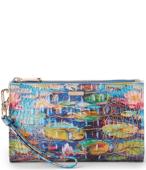 BRAHMIN Waterlily Melbourne Daisy Wristlet