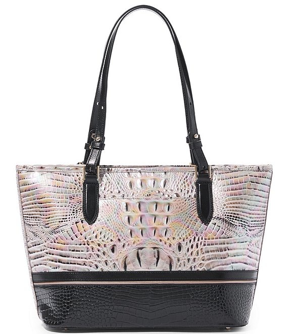 BRAHMIN Whittier Collection Asher Silk Mist Medium Tote Bag