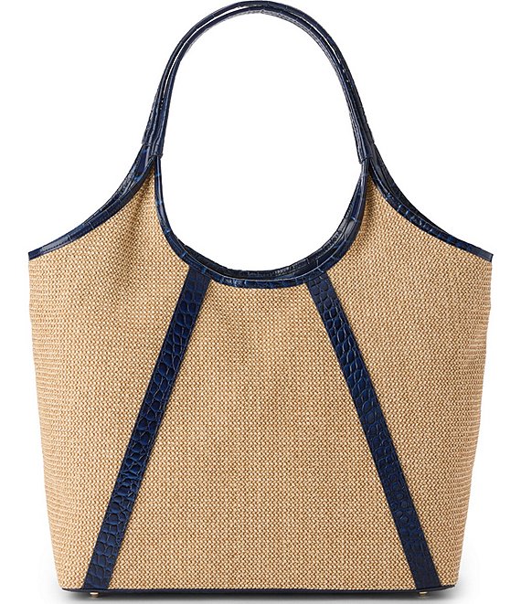 BRAHMIN Windswept Collection Iona Raffia Tote Bag | Dillard's