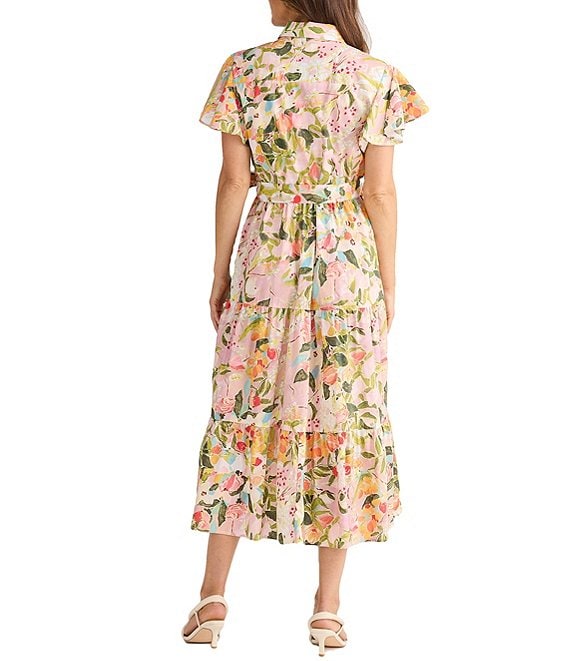 tied and true midi dress Brave+True Turning Point Tie Waist Midi Dress in Blue
