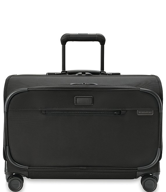 Color:Black - Image 1 - Baseline Wide Carry-On Wheeled Spinner Garment Bag