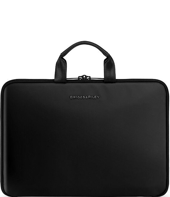 Color:Black - Image 1 - Delve's Treksafe™ Slim Laptop Sleeve