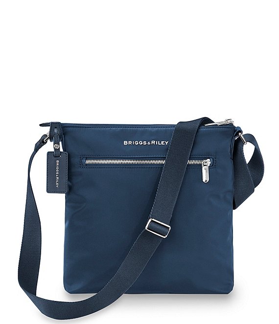 navy nylon crossbody bag