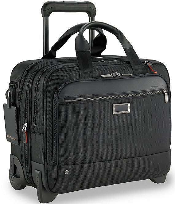 Color:Black - Image 1 - Work Medium 2-Wheel Briefcases