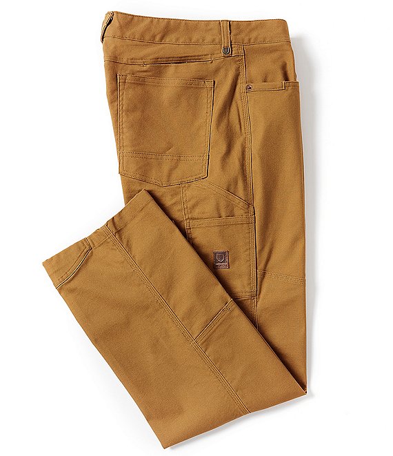 Color:Golden Brown - Image 1 - Builders Carp Stretch Canvas Pants