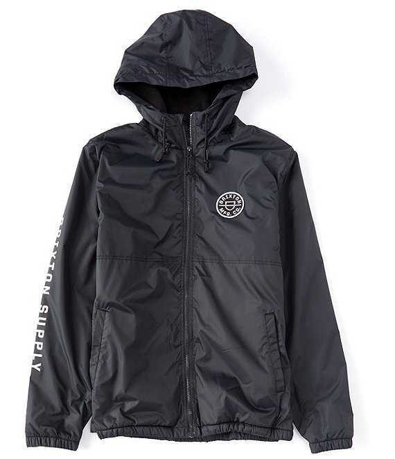 Brixton Claxton Crest Lined Zip Front Hooded Jacket | Dillard's