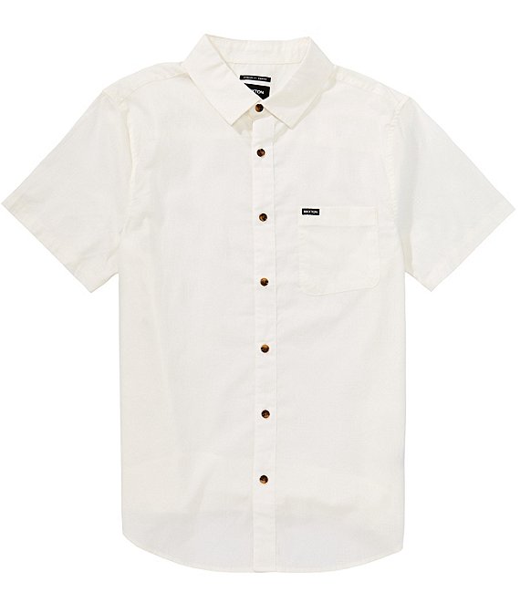 Brixton Short Sleeve Charter Solid Woven Shirt
