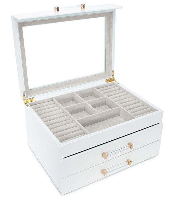 Brouk & Co Kendall 3 Layer Clear Lid Jewelry Box