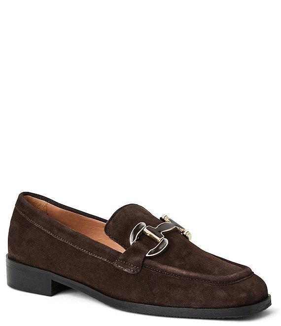 Bruno Magli Natalie Suede Bit Buckle Loafers | Dillard's