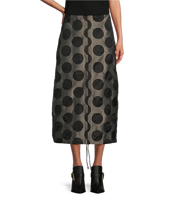 Bryn Walker Cleo Memory Crunch Jacquard Dot Print Ruched Tie Bryn Walker Cleo Memory Crunch Jacquard Dot Print Ruched Tie