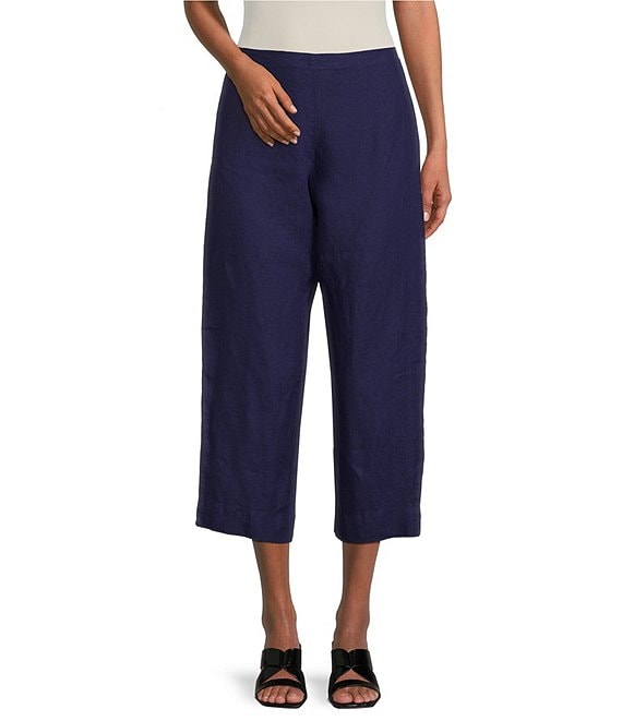 Bryn Walker Light Linen Pull-On Coordinating Cropped Pants | Dillard's