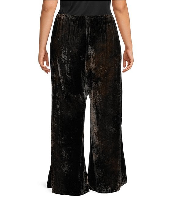 Bryn Walker Plus Size Osca Velvet Wide Leg Pull-On Coordinating