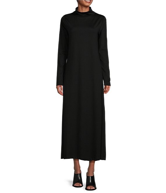 Bryn Walker Robin Modal Ponti Mock Neck Long Sleeve Shift Dress | Dillard's