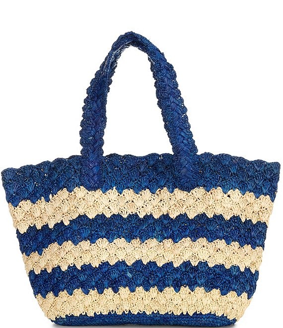 Btb Los Angeles Ivy Raffia Stripe Tote Bag